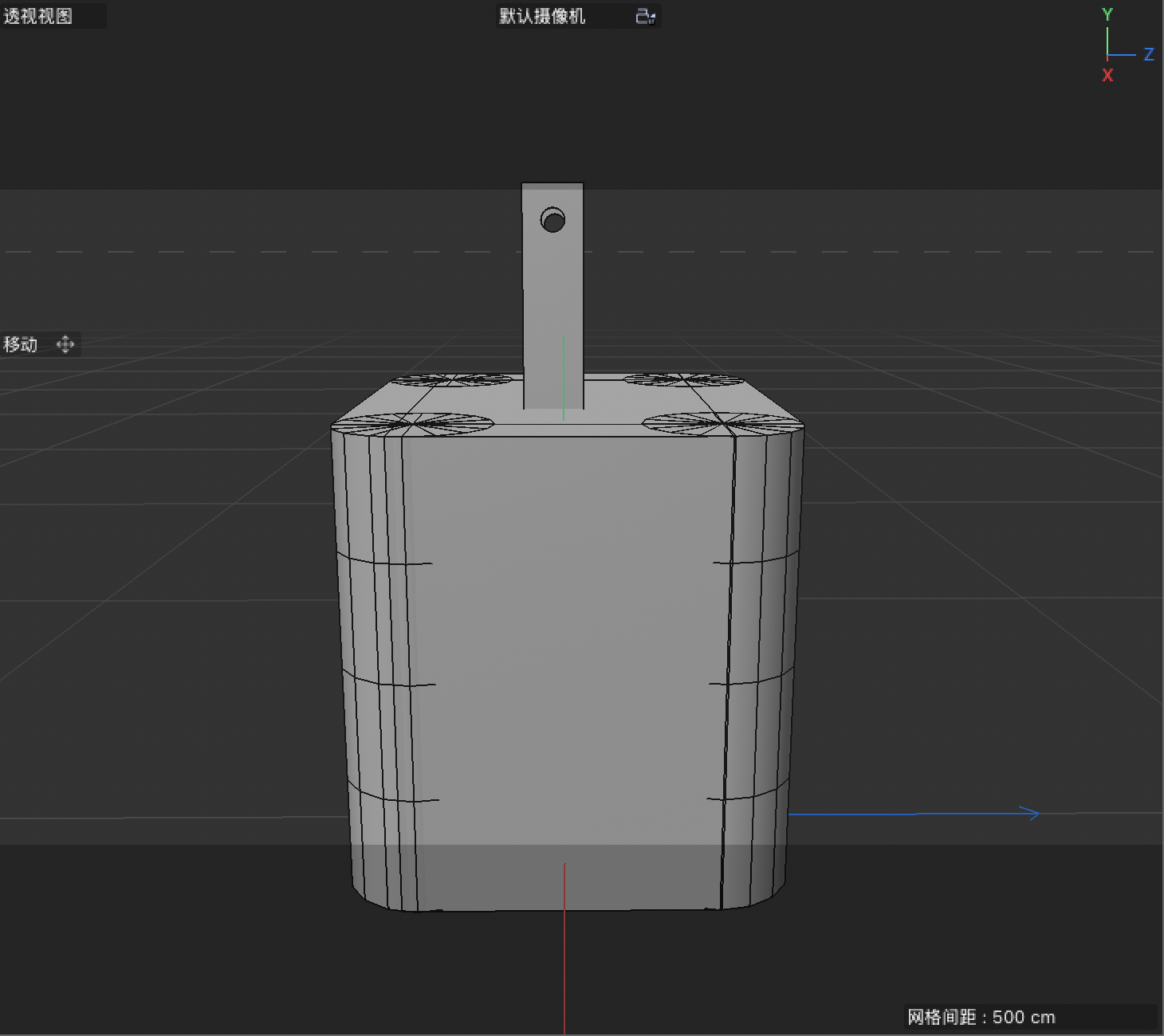 Plug model side view